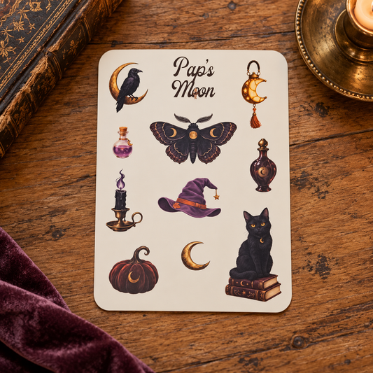 Planche de stickers - Sortilèges de lune